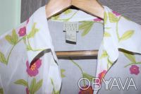 Новая нежная блуза из натурального хлопка в цветочек, очень легкая и приятная на. . фото 3