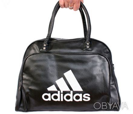 Качественная спортивная сумка Adidas, внутренняя часть отделана прочным текстиль. . фото 1