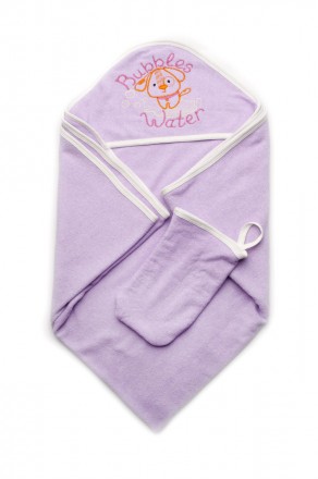 Детское махровое полотенце с рукавичкой Bubbles Water для купания
Размер полотен. . фото 4
