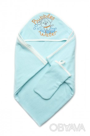 Детское махровое полотенце с рукавичкой Bubbles Water для купания
Размер полотен. . фото 1