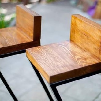 .Пропонуємо барні стільці із справжньго дерева та металу, колір та розміри викон. . фото 5