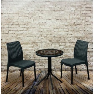 " Садовая уличная мебель Chelsea Set With Mosaic Table Нидерланды Allibert, Kete. . фото 10
