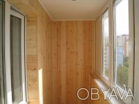 Внутренняя отделка Вашего балкона деревом: вагонка, пол. Покрытие древесины ЭКО-. . фото 3