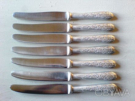 Винтажные столовые ножи, для сервировки стола. Количество 7 шт. Отличное лезвие,. . фото 1