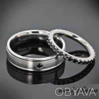 Обручальные кольца с черными бриллиантами 
bgs.kiev.ua/obruchalnye-koltsa-s-che. . фото 3