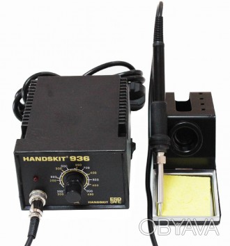 Паяльная станция Handskit 936 предназначена для пайки контактным способом. Паяль. . фото 1