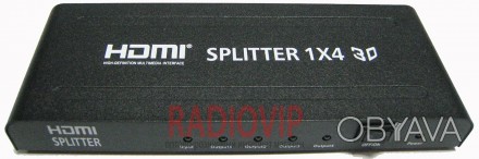 Сплитер HDMI (1гн. HDMI- 4гн. HDMI) Version 1.3 HD-SP104B Support 3D служит для . . фото 1