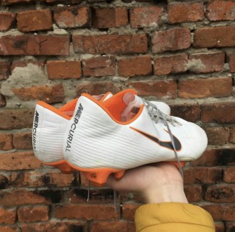 Бутсы Nike Mercurial Vapor 12 Pro FG состояние на фото ,обувь удобная легкая ,оч. . фото 6