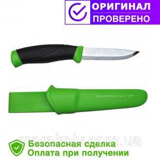 Качественный и надёжный туристический нож мора Companion MG Green 12158 изготовл. . фото 2