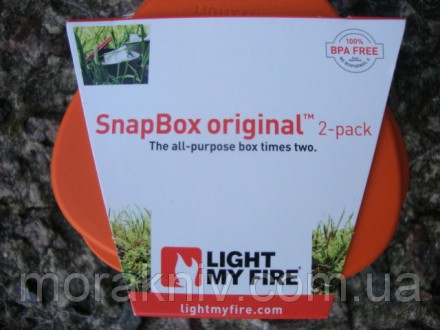 Туристическая посуда Light my fire
​
SnapBox ― набор из двух универсальных герме. . фото 5