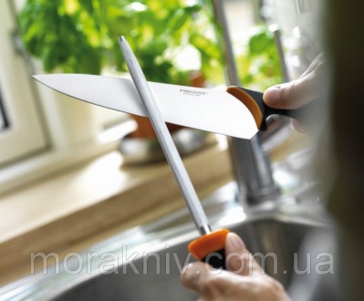 Мусат для ножей Fiskars (857109) универсальный инструмент для заточки ножей сери. . фото 3