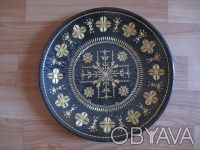 Сувенирные тарелки (4 шт.), ручная роспись, 1960-х гг., г. Киев, авторская работ. . фото 6