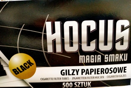Сигаретные гильзы для набивки табаком черного цвета  Hocus Black купить дёшево в. . фото 3