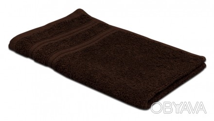Полотенце махровое “Индия”, 30х30см, 400гр/м2 (тёмно-коричневое) 
Полотенце мах. . фото 1