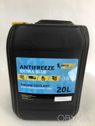 Gecco lube Antifreeze EXTRA BLUE — это готовая к применению охлаждающая жидкость. . фото 1