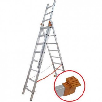 Бытовая лестница Budfix 01407 3x7 ступеней может быть использована как для строи. . фото 2