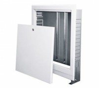 Шкаф коллекторный встраиваемый для коллекторов теплого пола, систем отопления и . . фото 4