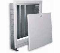 Шкаф коллекторный встраиваемый для коллекторов теплого пола, систем отопления и . . фото 3