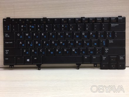 Клавиатура английская, русская и украинская раскладки для ноутбука Dell Latitude. . фото 1