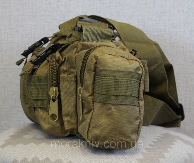 Сумка штурмовая тактическая ― сумка на пояс или через плечо. Прочная и портативн. . фото 8