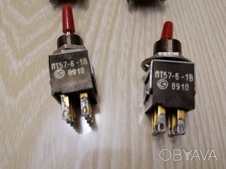 Два переключателя: ПТ57-6-1В (год выпуска 8910) - цена за шт. рабочие.. . фото 1