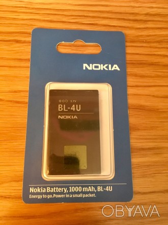 Продам, новый оригинальный акб Nokia BL-4U.
Запечатанный!. . фото 1