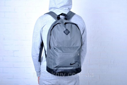 Популярная модель рюкзаков найк, nike серго цвета с вставками из кож зама черног. . фото 3