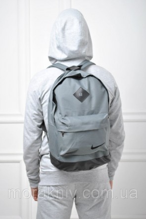 Популярная модель рюкзаков найк, nike серго цвета с вставками из кож зама черног. . фото 4