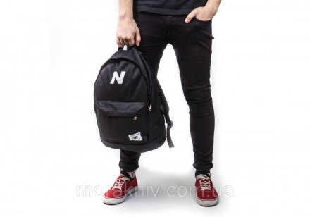 Молодежная модель рюкзаков Нью Бэланс, New Balance. Выполнен в черном цвете. Отл. . фото 8