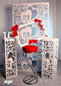 Предлагаем услуги по изготовлению свадебного декора (ажурные ширмы, арки, колоны. . фото 5