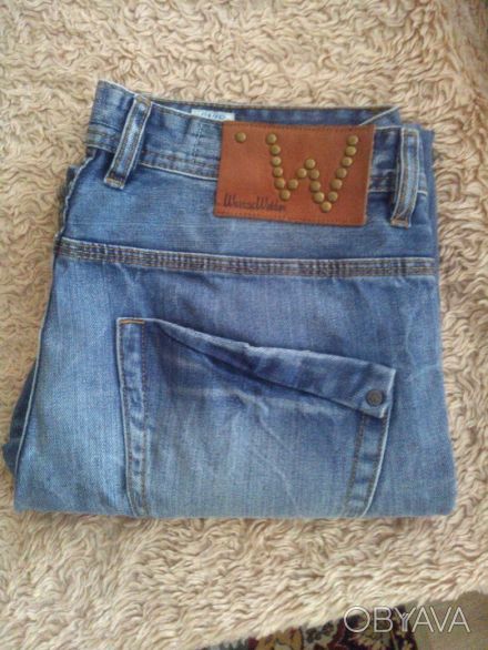 Продам джинсы мужские WARREN WEBBER голубые с эффектом потёртости. Размер 33.. . фото 1