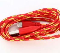 Плетеный USB кабель для iPhone/iPod/iPad кабель (1м) станет вашим верным другом . . фото 5