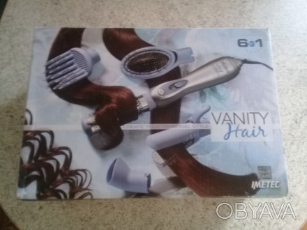 Фен Imetec Vanity Hair из Италии, с несколькими насадками, покупался в 2016 году. . фото 1