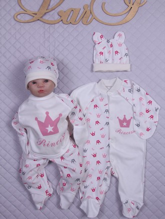 Набор для новорожденных "Принцесса" - 7 предметов
В комплекте:
- человечек с шап. . фото 6