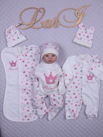 Набор для новорожденных "Принцесса" - 7 предметов
В комплекте:
- человечек с шап. . фото 2