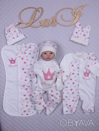 Набор для новорожденных "Принцесса" - 7 предметов
В комплекте:
- человечек с шап. . фото 1