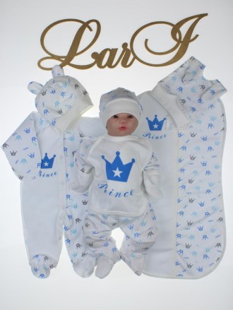 Набор для новорожденных "Принц" - 7 предметов
В комплекте:
- человечек с шапочко. . фото 2