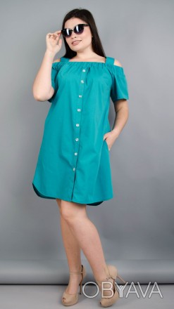 Платье рубашка Клариса
Цвет: бирюза (оттенок может отличаться!)
Материал: рубаше. . фото 1