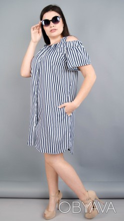 Платье рубашка Клариса
Цвет: синяя полоска (полоса может отличаться!)
Материал: . . фото 1