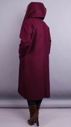 Сарена. Женское пальто-кардиган больших размеров.
Цвет: бордо
Материал: кашемир
. . фото 5
