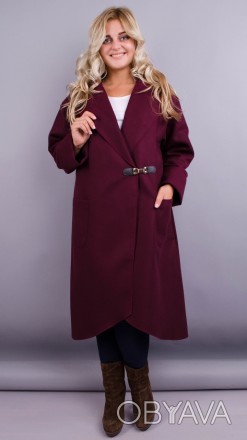 Сарена. Женское пальто-кардиган больших размеров.
Цвет: бордо
Материал: кашемир
. . фото 1