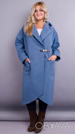 Сарена. Женское пальто-кардиган больших размеров.
Цвет: джинс
Материал: кашемир
. . фото 1
