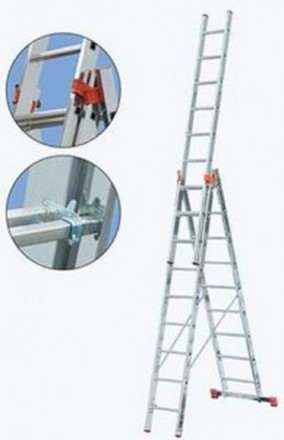 Трехсекционная лестница серии KRAUSE Tribilo 3х12 - лидер продаж в своем сегмент. . фото 2