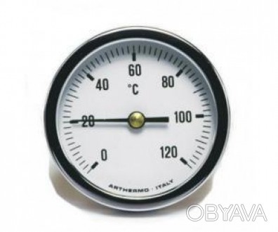 Термометр биметаллический аксиальный, с погружной гильзой Arthermo AR-T/B 65. Би. . фото 1