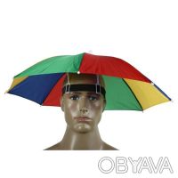 Цвет : камуфляжный и радуга
Портативный зонтик шляпа от солнца ( 55 см) , отдых. . фото 4
