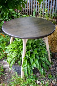 Миниатюрный, компактный стол из натурального дуба, серого или красного, тонирует. . фото 4