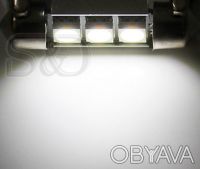 Автомобильная светодиодная лампа типа T10x36 3 SMD-EF (white). Данная светодиодн. . фото 6