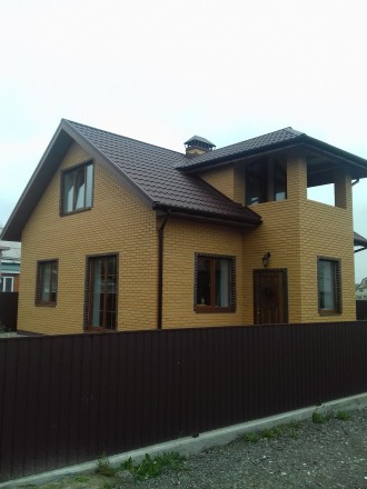 Новый дом, в 15 минутах от центра города, дом кирпичный, сделан с качественных с. Борисполь. фото 2