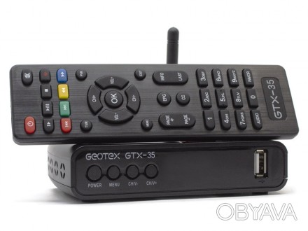 Geotex GTX-35 - новый DVB-T2 ресивер поддерживает подключение к сети интернет че. . фото 1