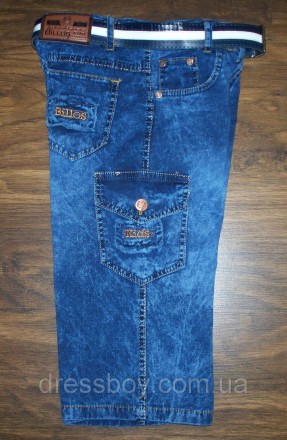 Бриджи удлиненные джинсовые "варёнки" для мальчиков. Модель от турецкого произво. . фото 5